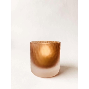 Lysglass matt Rosa 6,5x6,5 cm