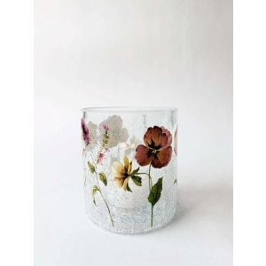 Lysglass Krakelert Stemor 9x10 cm