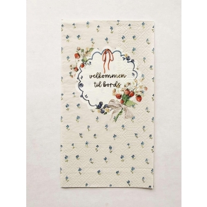 Serviett buffet småblomster med bær