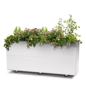 Bedd plantekasse 120x40x50 hvit
