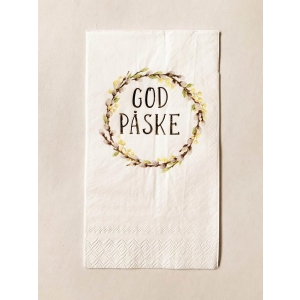 Serviett "Buffet krans God Påske" 33x40cm