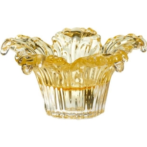 Telysestake Palme Gul 12,5x6cm