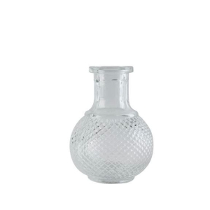 Vase kolbe 6,5x10cm klart glass