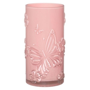 Vase Farfalla rosa H22 B11,5 cm