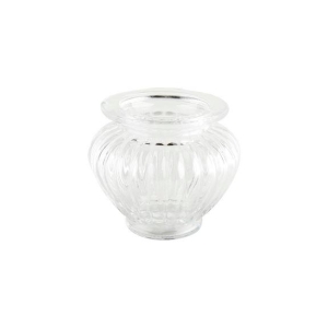 Vase glassstriper 6,5x10cm