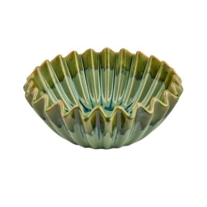 Skål plisse 8x20cm Grønn