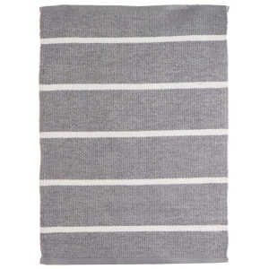 Rye plast grå m/hvite striper 50x70cm