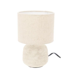 Lampe Sand keramikk m/stoffskjerm 21,5cm