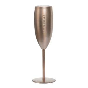Termo champagneglass rosegull "HYTTEBOBLER"
