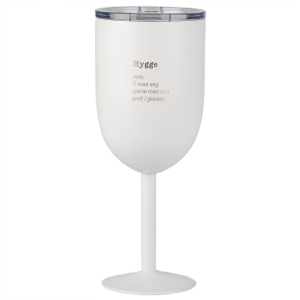 Termo vinglass hvit "HYGGE"