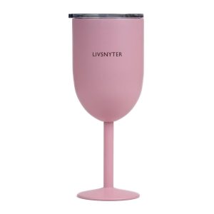 Termo vinglass lys rosa "LIVSNYTER"