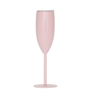Termo champagneglass blek rosa "LIVSNYTER"