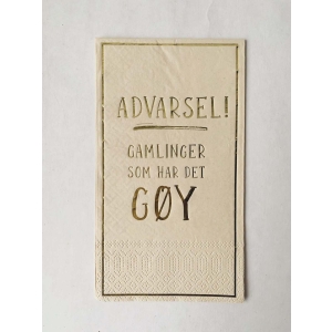 Serviett " Gamlinger som har det gøy"