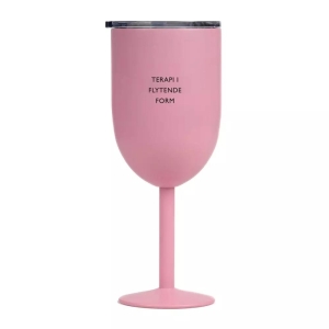 Termo vinglass rosa "Terapi i flytende form"