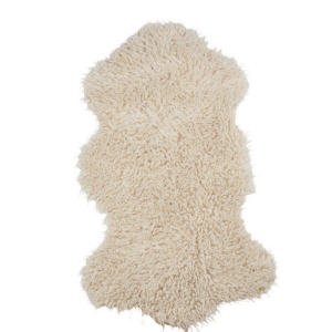Curly Skinnfelle Offwhite