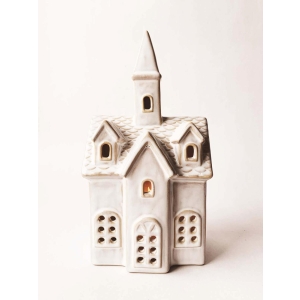 Kirke i Keramikk h 25cm